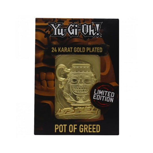 Yu-Gi-Oh! Limited Edition 24K Gold Plated Collectible - Pot of Greed