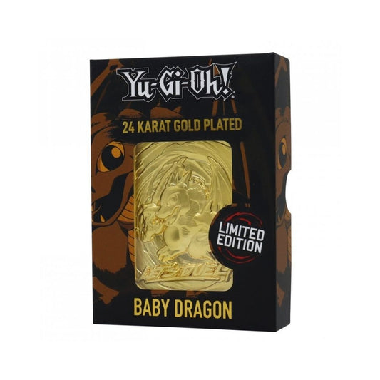 Yu-Gi-Oh! Limited Edition 24K Gold Plated Collectible - Baby Dragon