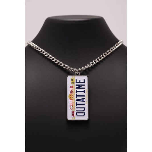 Back to the Future Number plate Necklace