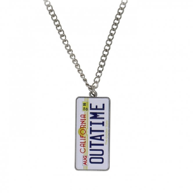 Back to the Future Number plate Necklace