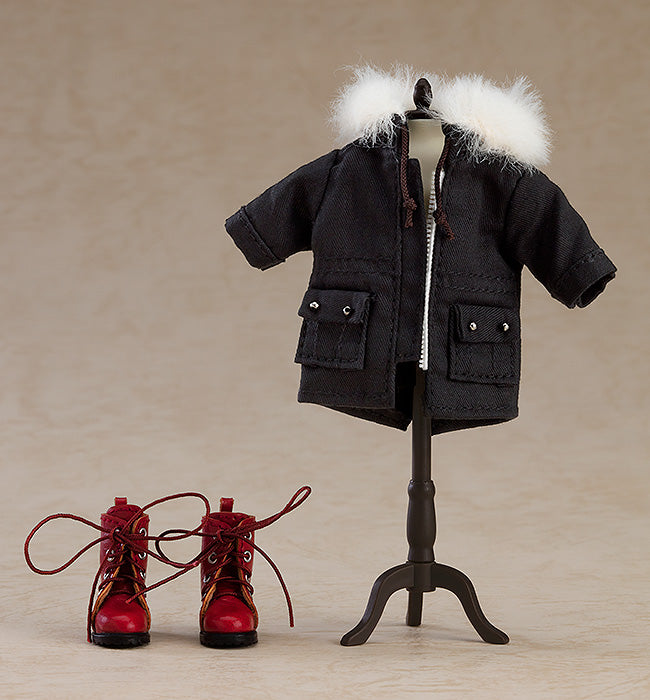 Nendoroid Doll Warm Clothing Set: Boots & Mod Coat (Black)