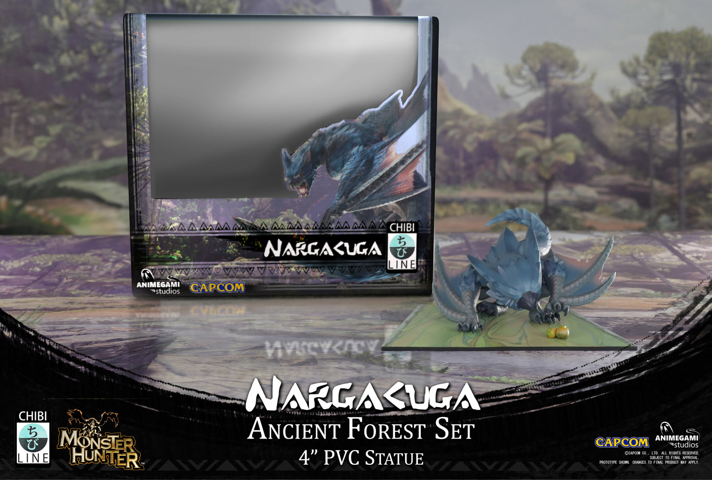 Nargacuga 4" PVC Statue - Regular Edition