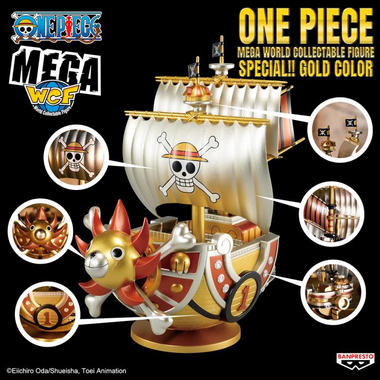 ONE PIECE MEGA WORLD COLLECTABLE FIGURE SPECIAL!! GOLD COLOR