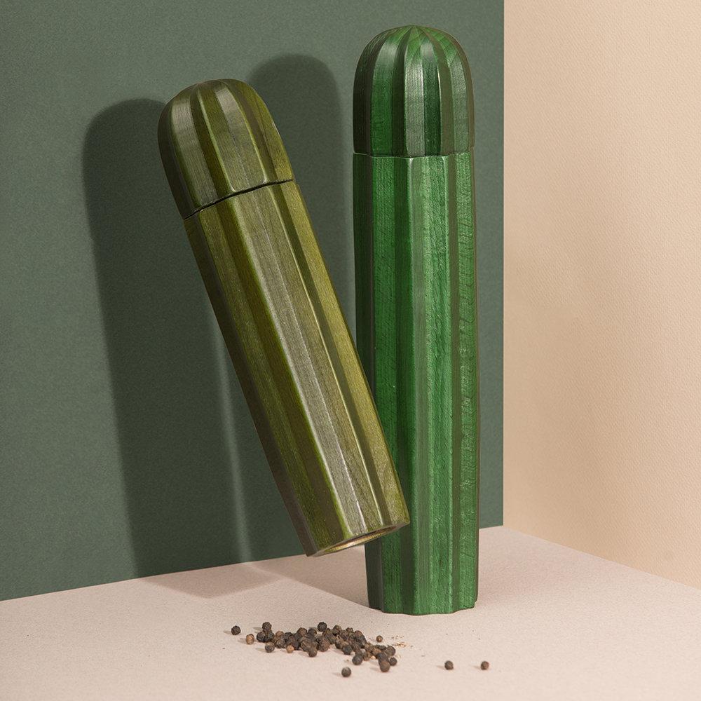 Cacti Salt and Pepper Grinder - Wood