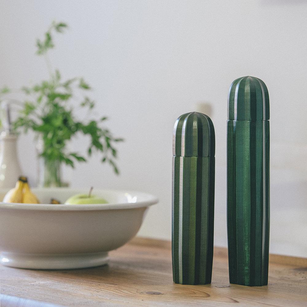 Cacti Salt and Pepper Grinder - Wood