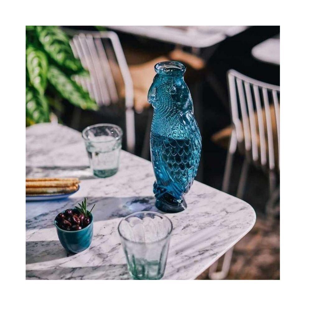 DOIY Kitchen & Bar Cockatoo Carafe Blue