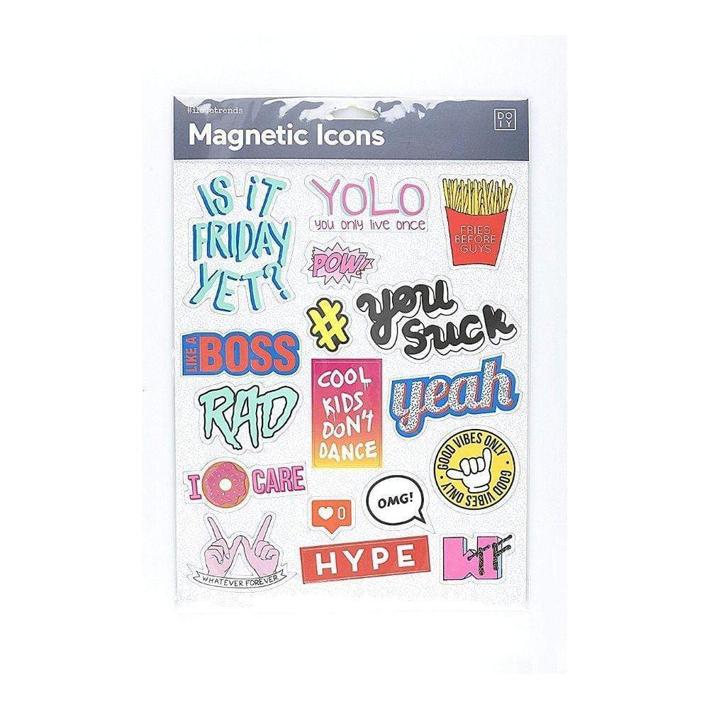 DOIY Magnetic Icons Blue