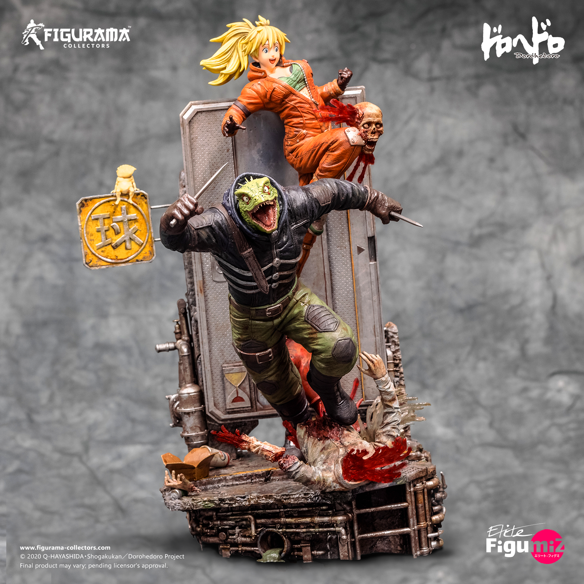 DOROHEDORO: CAIMAN & NIKAIDO ELITE FIGUMIZ STATUE