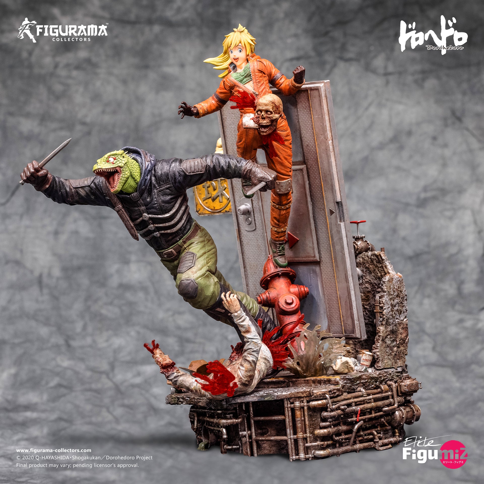 DOROHEDORO: CAIMAN & NIKAIDO ELITE FIGUMIZ STATUE