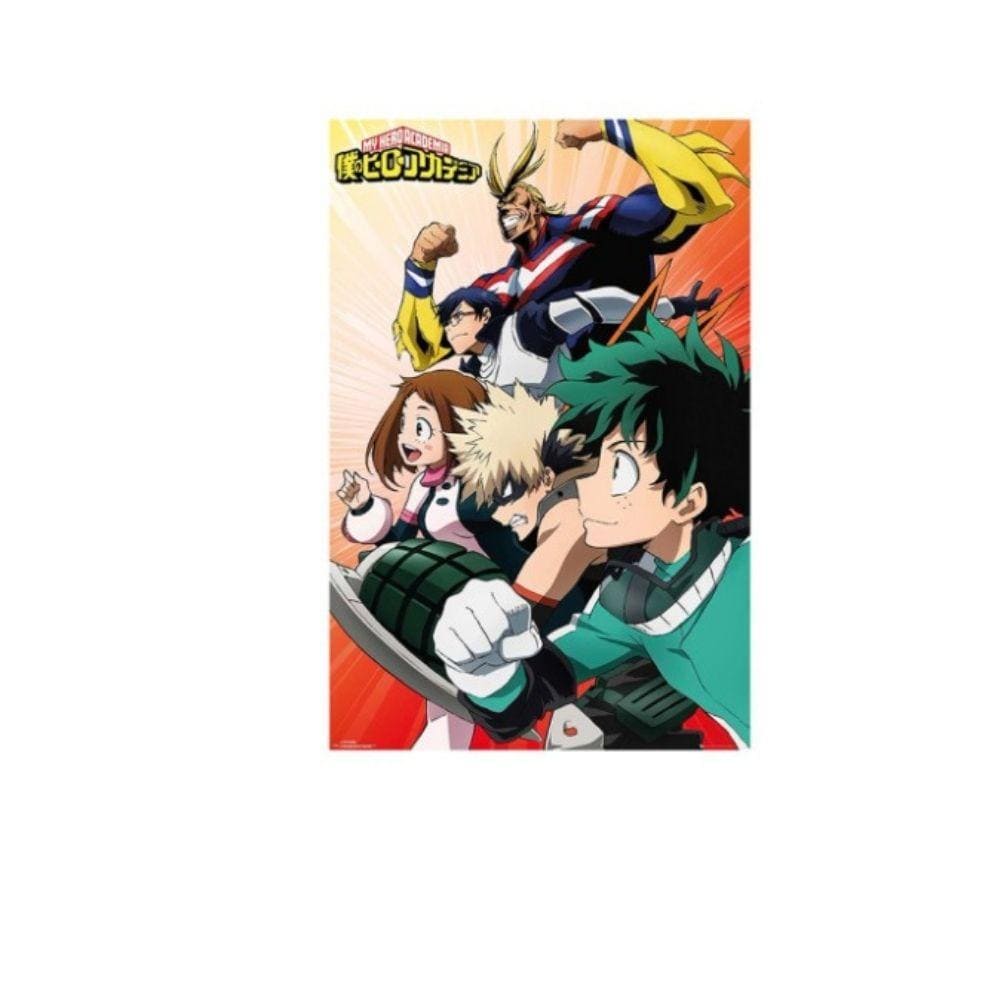 GB Eye poster My Hero Academia Heroes Maxi Poster Green/Orange/Blue 24x36inch