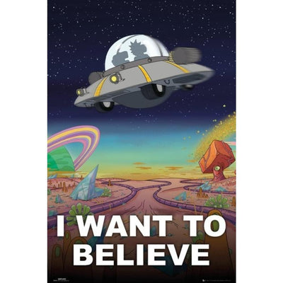 GB Eye Novelty Rick and Morty "I want to believe"