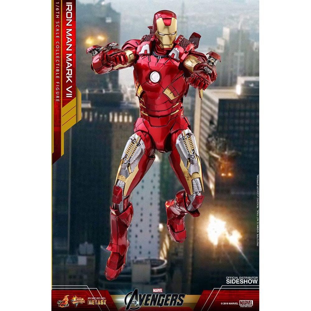 Hottoys Action Figures IRON MAN MARK VII-DIECAST 1/6 SCALE BY HOT TOYS