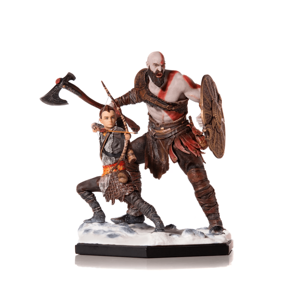 Iron Studios Resin Statues KRATOS AND ATREUS DELUXE ART SCALE 1/10