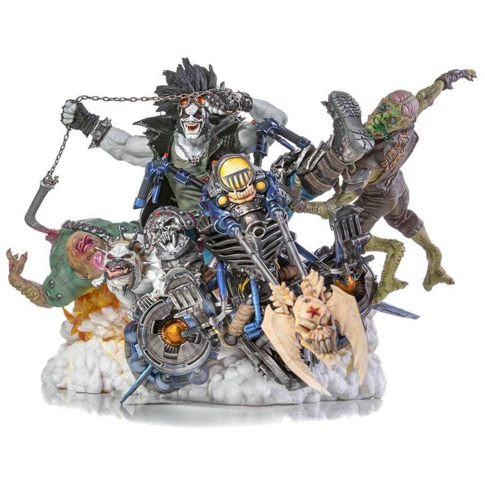 Iron Studios Resine Statues LOBO 1/6 DIORAMA BY IVAN REIS DC COMICS