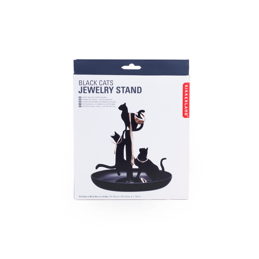 Kikkerland Novelty Black Cats Jewelry Holder