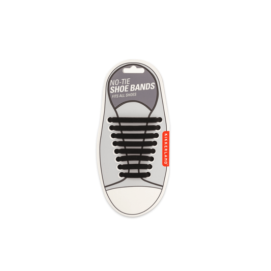 Kikkerland Novelty Black No-Tie Shoe Bands