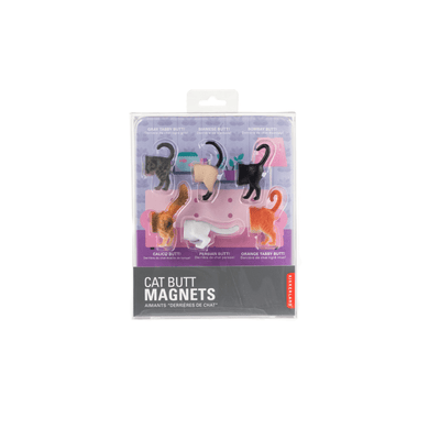Kikkerland Novelty Cat Butt Magnets Set Of 6