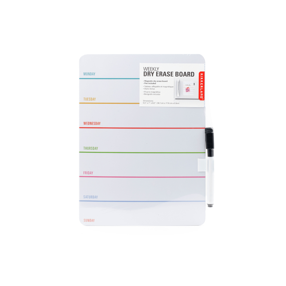 Kikkerland Novelty Daily Dry Erase Board