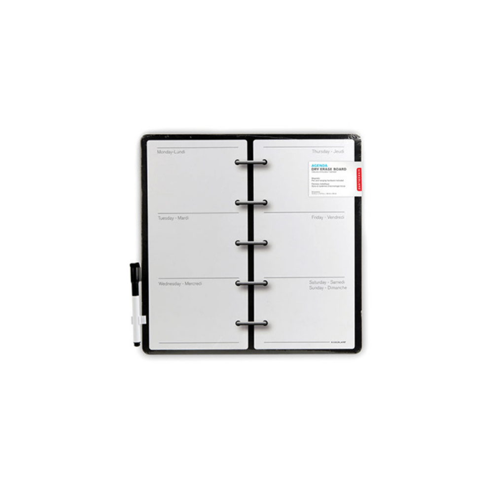 Kikkerland Novelty Decorative Magnetic Dry Erase Wall Calendar