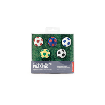 Kikkerland Novelty Eraser Football Puzzle Set