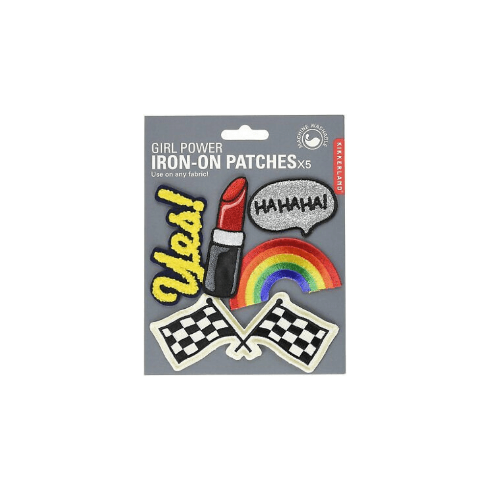 Kikkerland Novelty Girl Power Iron-on Patches