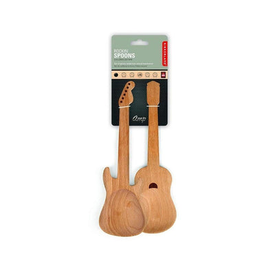 Kikkerland Kitchen & Bar Guitar Spoons Set Of 2