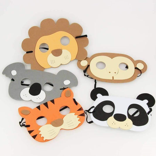 Kikkerland Novelty Jungle Masks Set Of 5