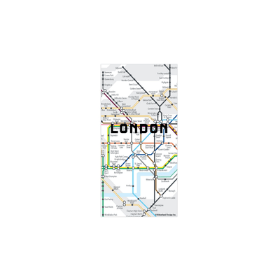 Kikkerland Novelty London Map Magnets