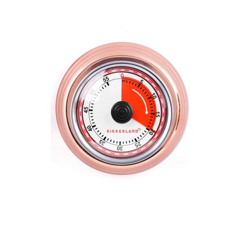 Kikkerland Kitchen & Bar Magnetic Kitchen Timer Copper