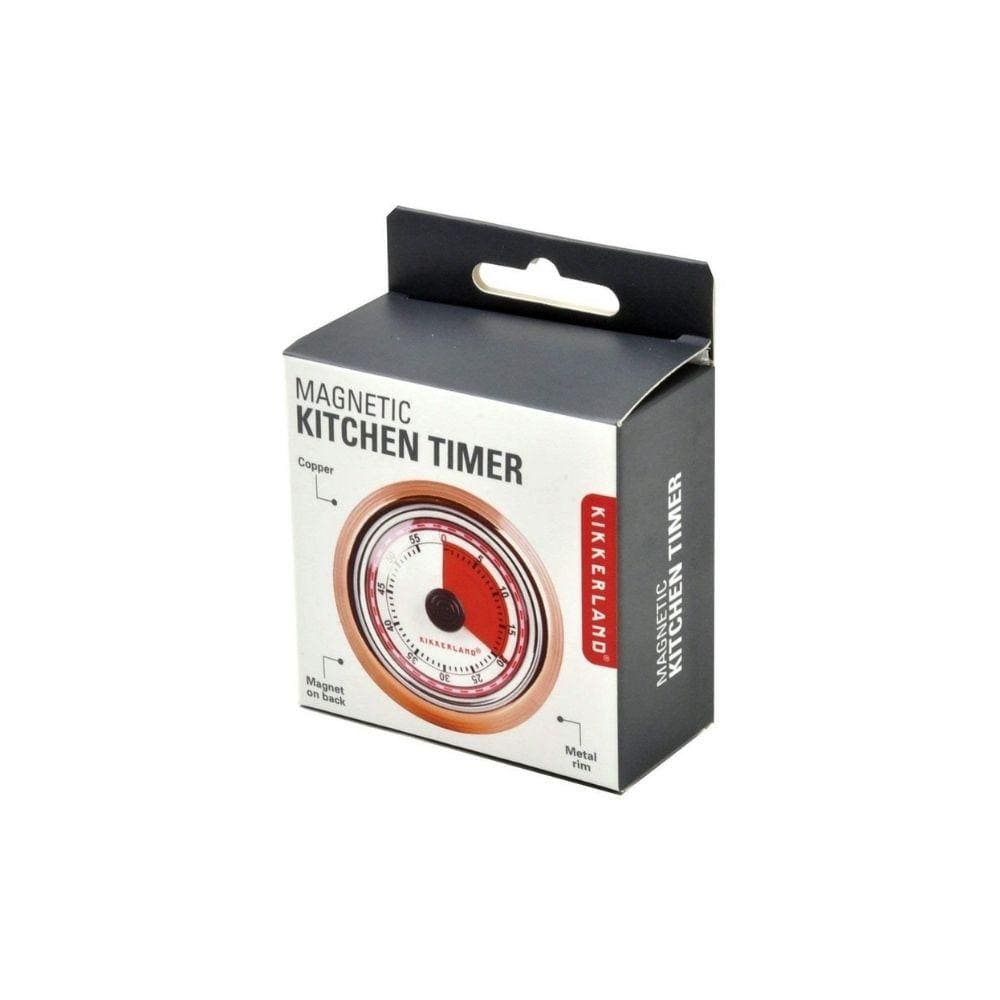 Kikkerland Kitchen & Bar Magnetic Kitchen Timer Copper