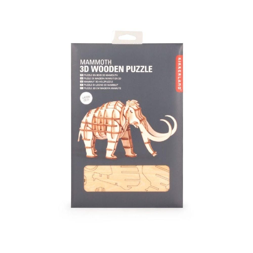 Kikkerland Puzzle Mammoth 3D Wooden Puzzle