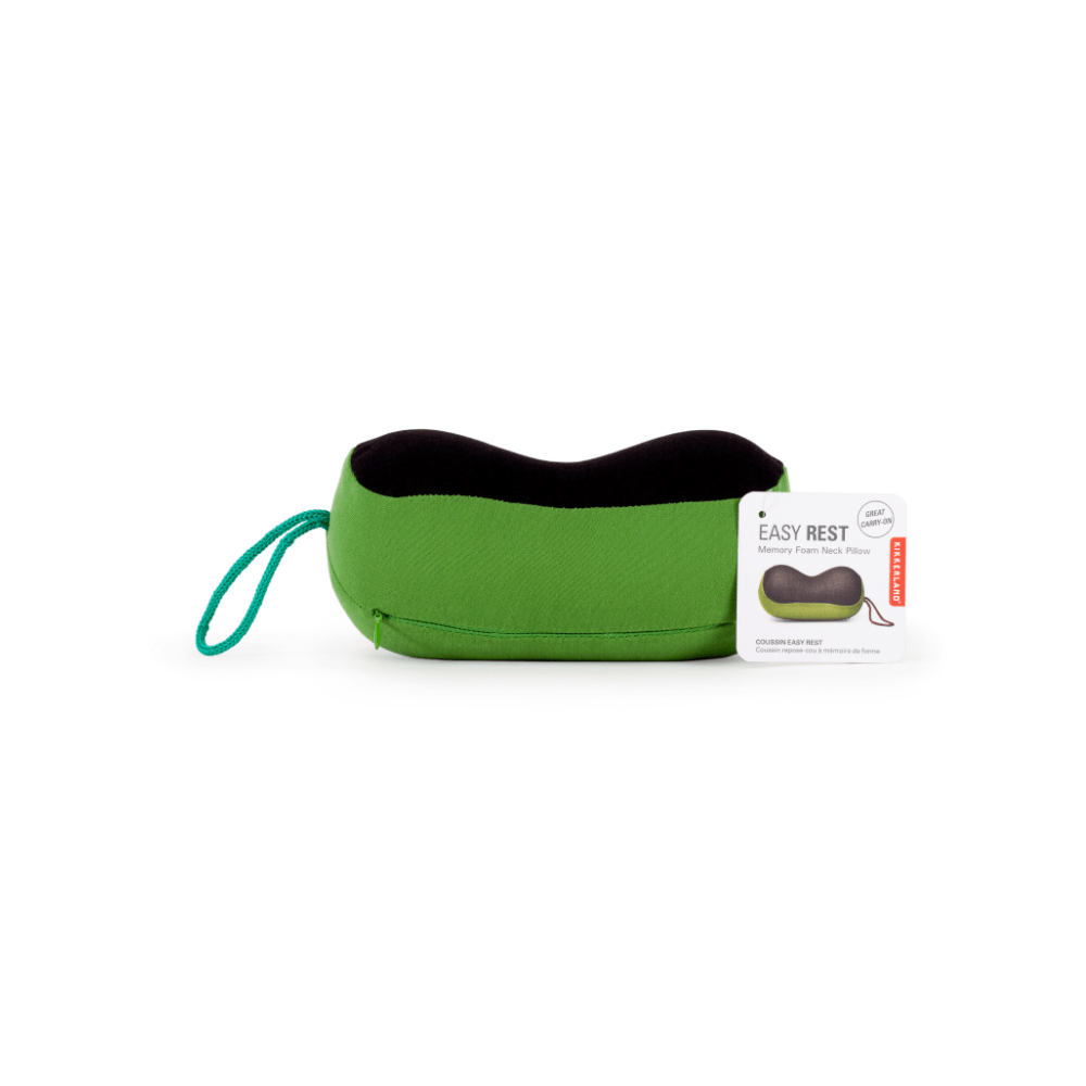 Kikkerland Novelty Memory Foam Neck Pillow Black