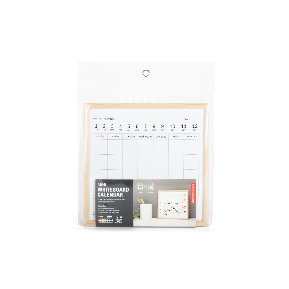 Kikkerland Novelty Mini White Board Calendar