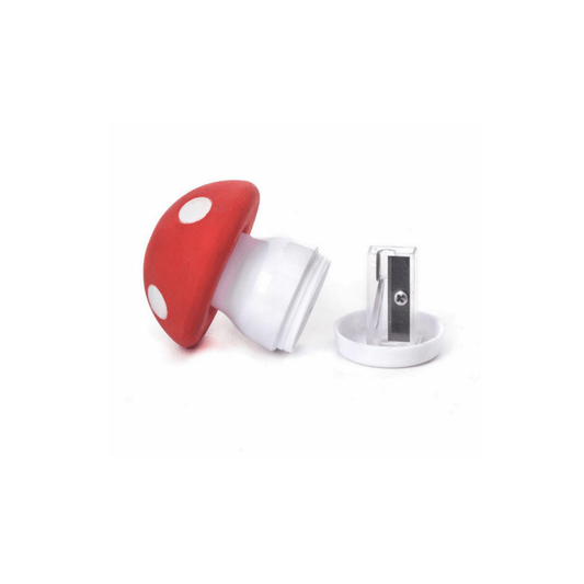 Kikkerland Novelty Mushroom Eraser & Sharpener