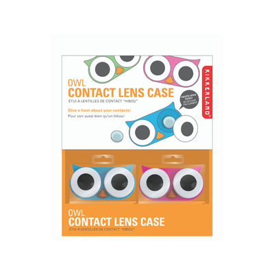 Kikkerland Novelty Owl Contact Lens Case Assorted