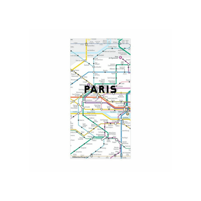 Kikkerland Novelty Paris Map Magnets