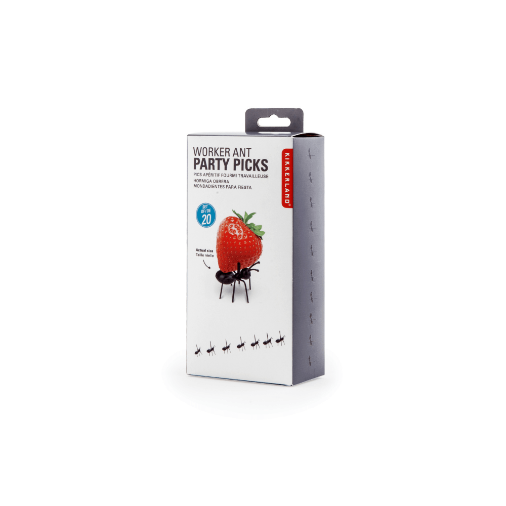 Kikkerland Novelty Party Picks Ants Set Of 20
