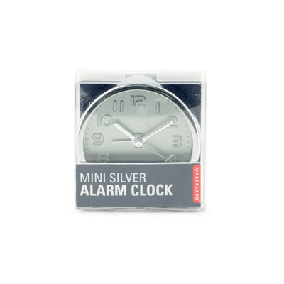 Kikkerland Novelty Silver Alarm Clock