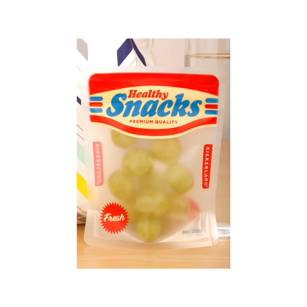 Kikkerland Novelty Small Snack Zipper Bags