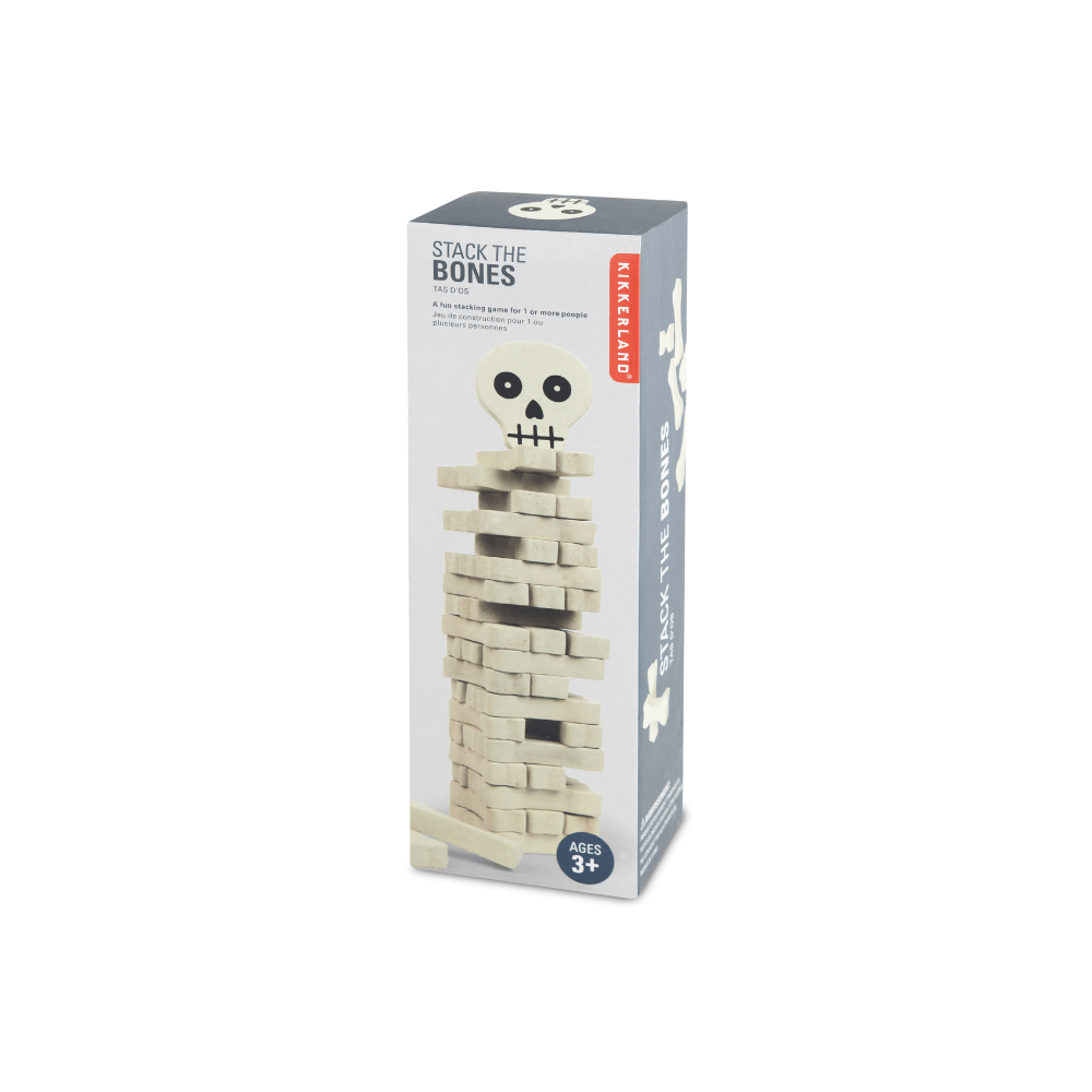 Kikkerland Novelty Stack The Bones Game