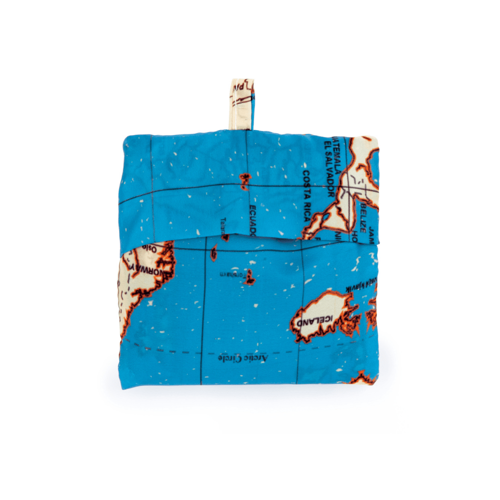 Kikkerland Novelty Travel Map Laundry Bags