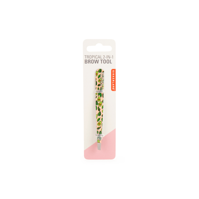 Kikkerland Novelty Tropical 2-in-1 Brow Tool