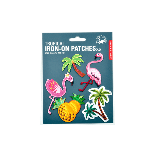 Kikkerland Novelty Tropical Iron-on Patches