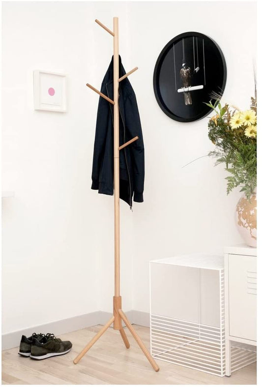 Kikkerland Home Wood Coat Rack