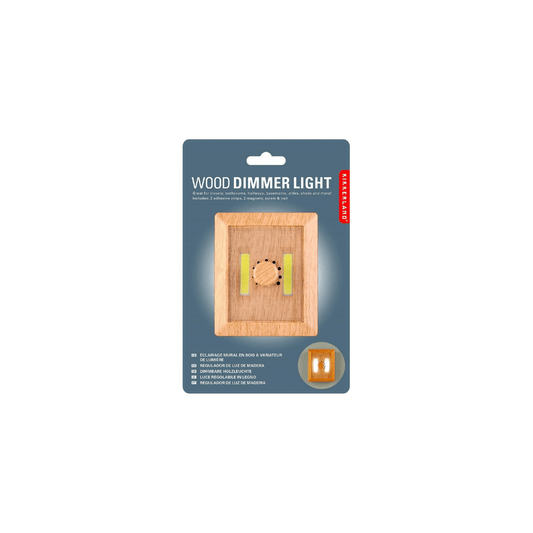 Kikkerland Novelty Wood Dimmer Light