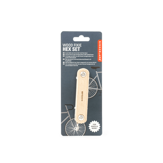 Kikkerland Novelty Wood Fixie 6 In 1 Hex Tool