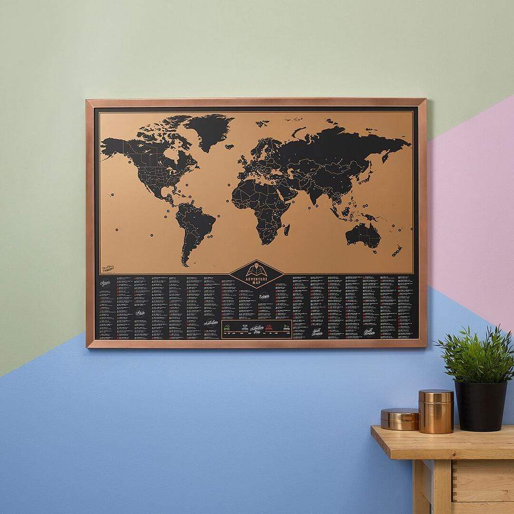 Luckies Of London Scratch Maps Adventure Map - Scratch Map