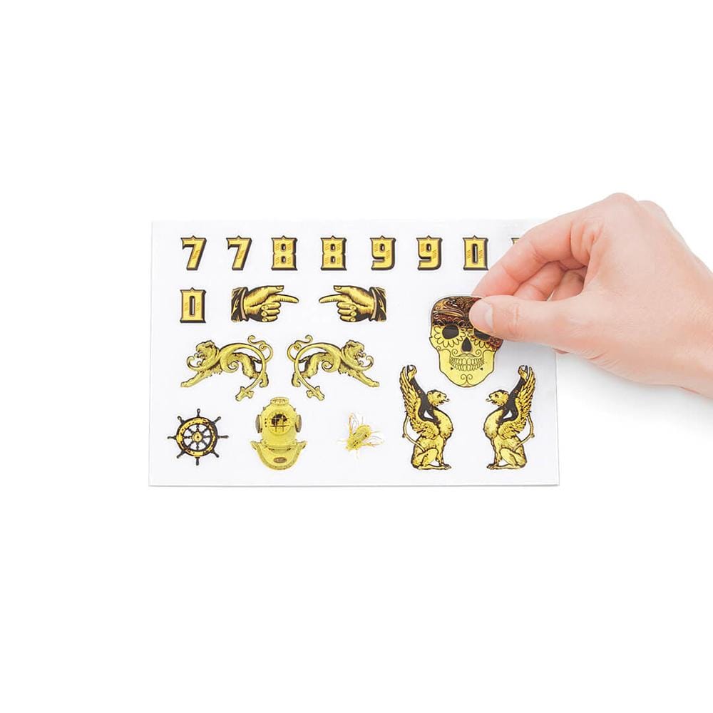 Luckies Of London Novelty Just Your Type ( Gold Foil Sticker )