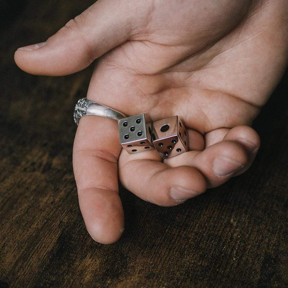 Let It Roll - Silver Dice Set