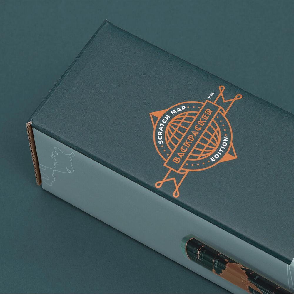 Scratch Map Backpacker